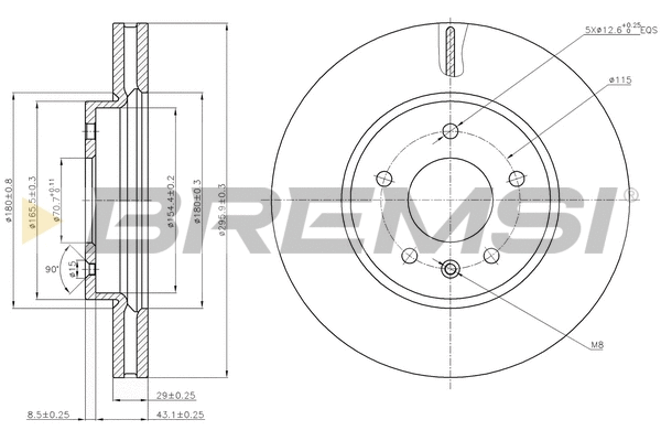 Brake Disc (CD7625V)