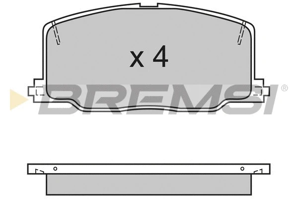 Brake Pad Set, disc brake (BP2411)
