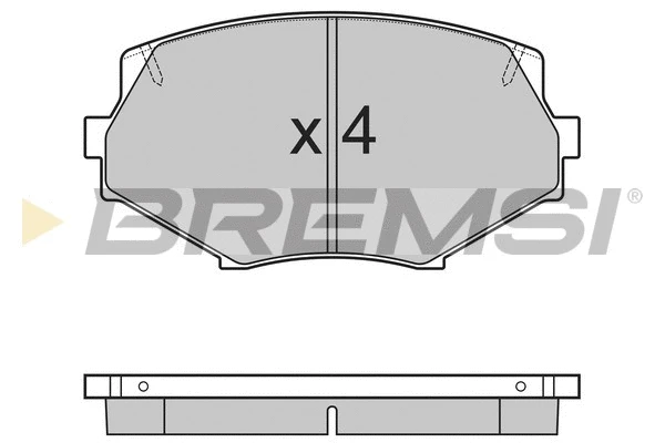 Brake Pad Set, disc brake (BP2760)