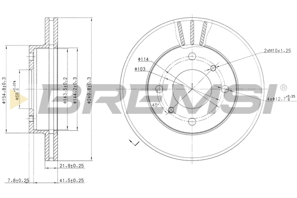 Brake Disc (CD6234V)