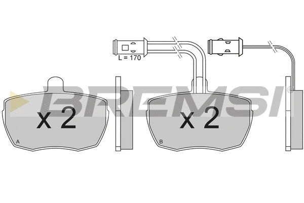 Brake Pad Set, disc brake (BP2610)