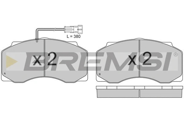 Brake Pad Set, disc brake (BP7300)