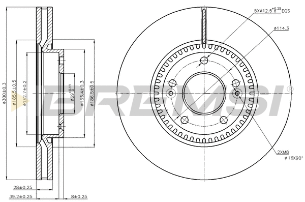 Brake Disc (CD7630V)