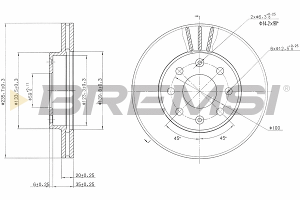Brake Disc (CD7279V)