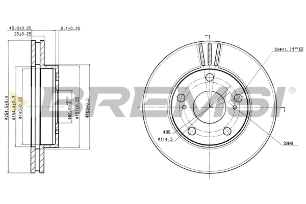 Brake Disc (CD6780V)