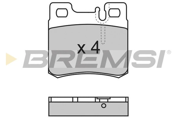 Brake Pad Set, disc brake (BP2495)