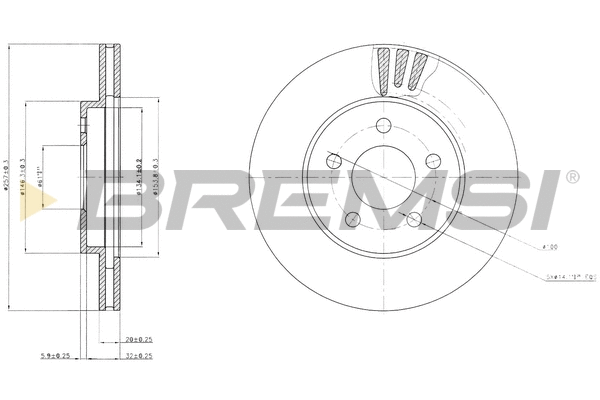 Brake Disc (CD7376V)