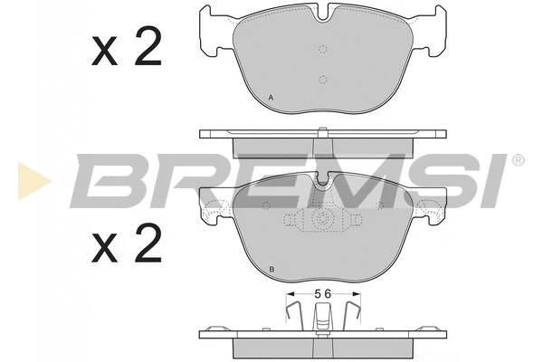 Brake Pad Set, disc brake (BP3371)