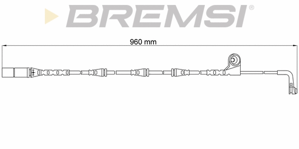 Warning Contact, brake pad wear (WI0641)