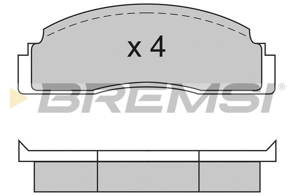 Brake Pad Set, disc brake (BP2104)