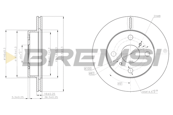 Brake Disc (CD6350V)