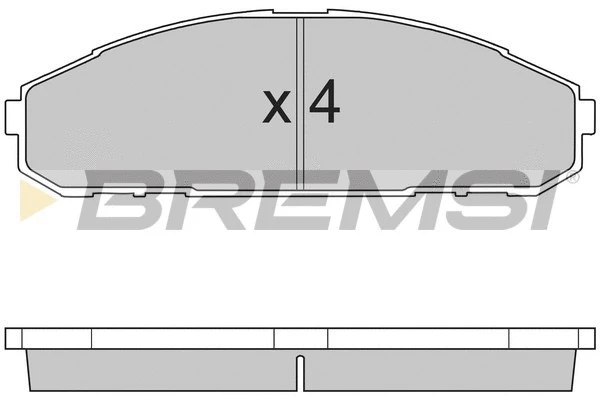 Brake Pad Set, disc brake (BP2762)