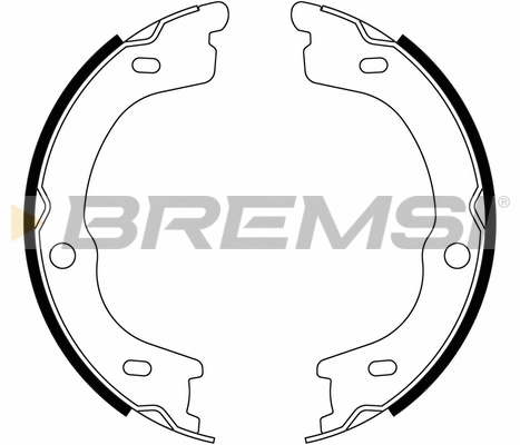 Brake Shoe Set, parking brake (GF0837)