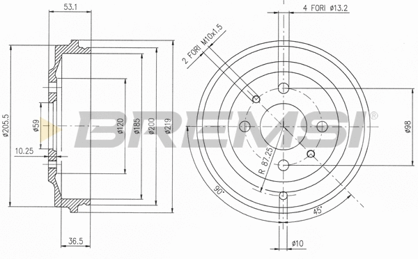 Brake Drum (CR5268)