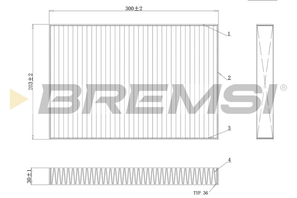 Filter, cabin air (FC0495C)