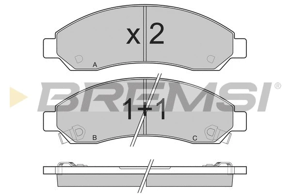 Brake Pad Set, disc brake (BP3199)