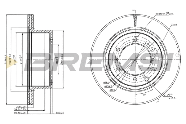Brake Disc (CD7954V)