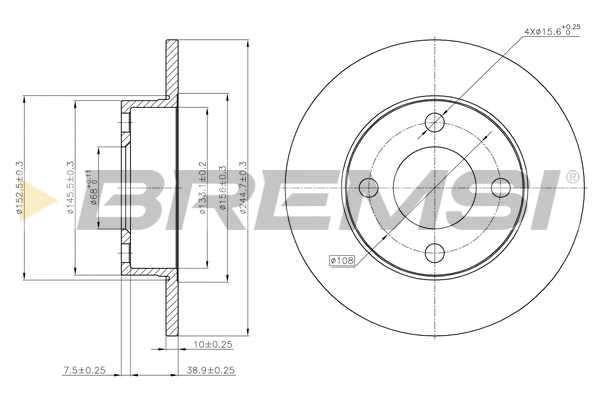 Brake Disc (CD6563S)