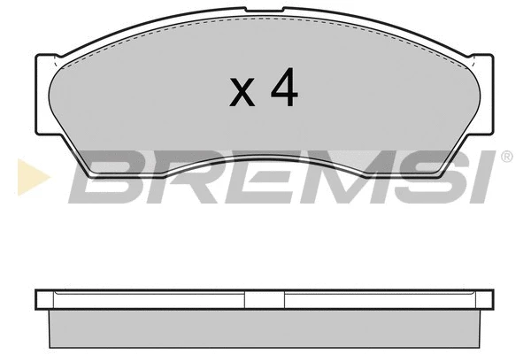 Brake Pad Set, disc brake (BP3434)