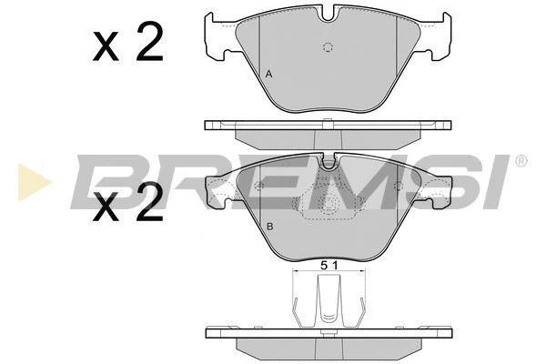 Brake Pad Set, disc brake (BP3452)