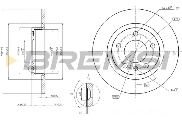 Brake Disc (CD7651S)