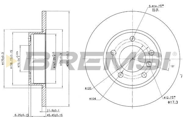 Brake Disc (CD6248S)