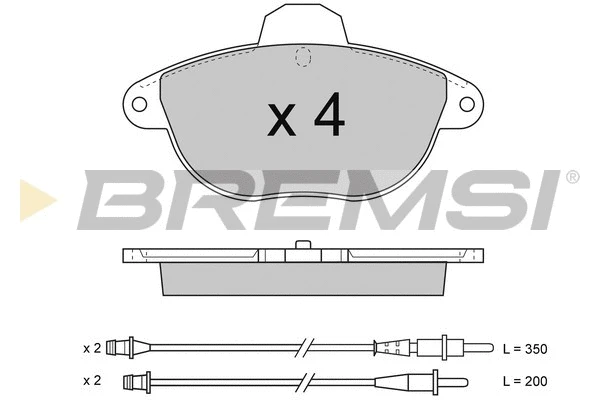 Brake Pad Set, disc brake (BP2737)