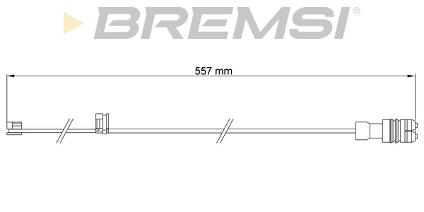 Warning Contact, brake pad wear (WI0661)