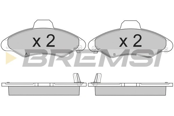 Brake Pad Set, disc brake (BP2827)