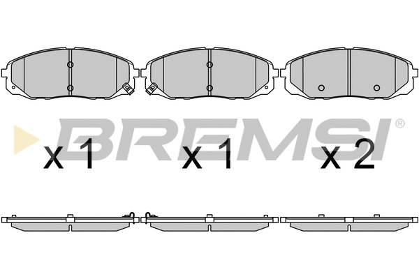 Brake Pad Set, disc brake (BP3703)