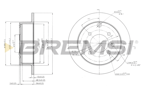 Brake Disc (CD7448S)
