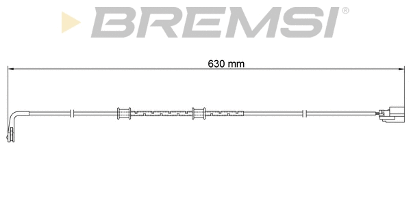 Warning Contact, brake pad wear (WI0926)