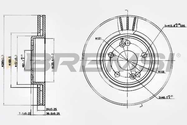 Brake Disc (CD7123V)