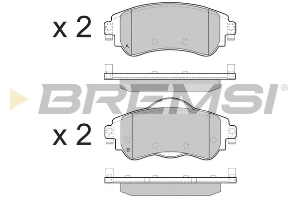 Brake Pad Set, disc brake (BP3491)