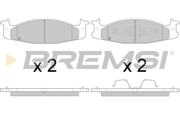Brake Pad Set, disc brake (BP2795)