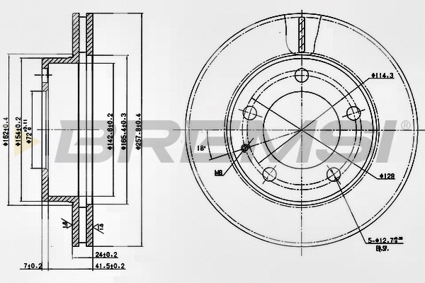Brake Disc (CD6496V)