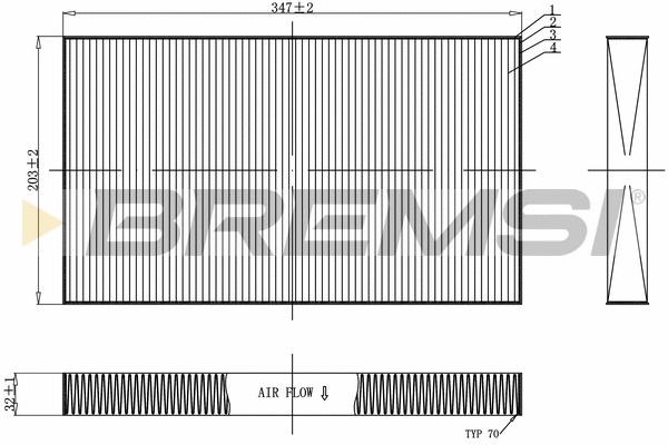Filter, cabin air (FC0954)