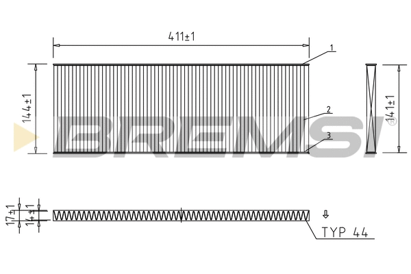 Filter, cabin air (FC1532C)