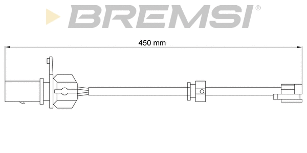 Warning Contact, brake pad wear (WI0777)