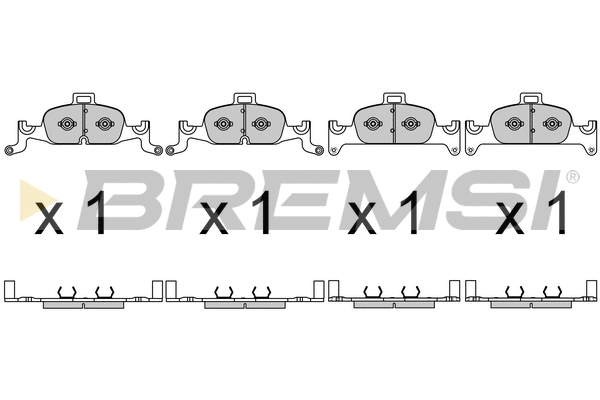 Brake Pad Set, disc brake (BP3719)