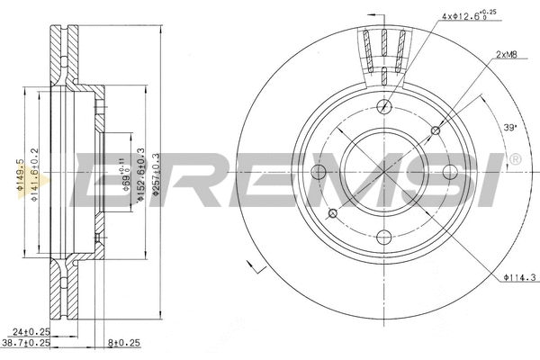 Brake Disc (CD7270V)