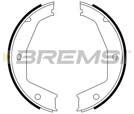 Brake Shoe Set, parking brake (GF0397)
