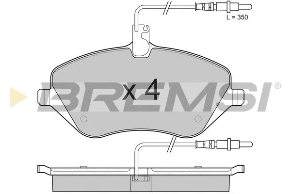 Brake Pad Set, disc brake (BP3181)