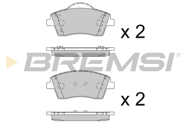 Brake Pad Set, disc brake (BP3845)