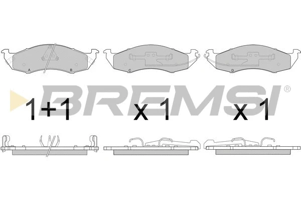 Brake Pad Set, disc brake (BP2791)