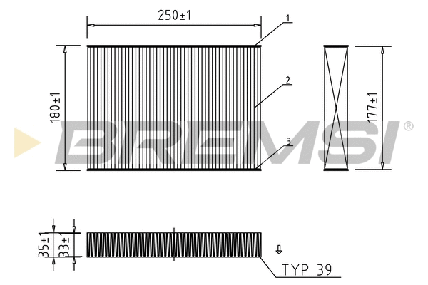 Filter, cabin air (FC0457)