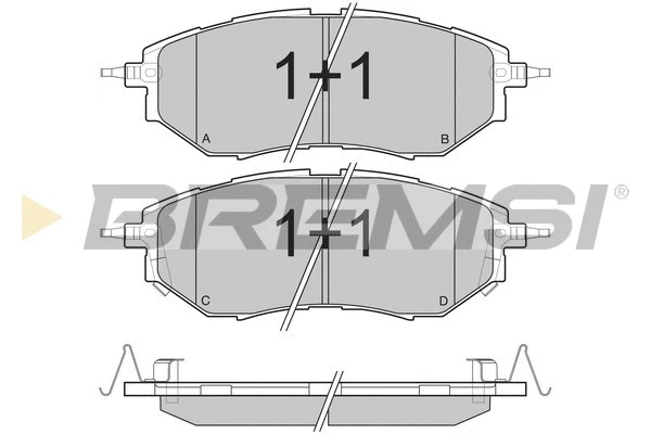 Brake Pad Set, disc brake (BP3211)