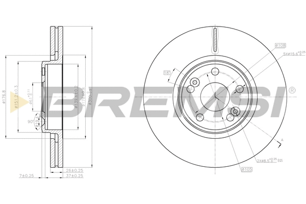 Brake Disc (CD8152V)