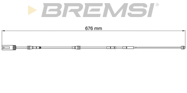 Warning Contact, brake pad wear (WI0692)