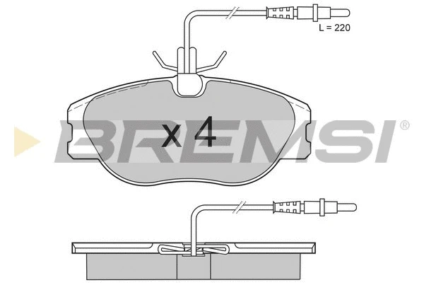 Brake Pad Set, disc brake (BP2598)